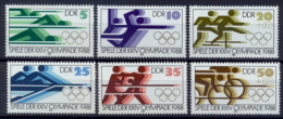 Germany DDR 1988 24th Summer Olympic Games At Seoul Complete Issue With Souvenir Sheet MNH - Summer 1988: Seoul