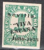 Sello Patriotico SEVILLA 1936, Guerra Civil, Variedad Impresion, Num 18 ** - Nationalist Issues