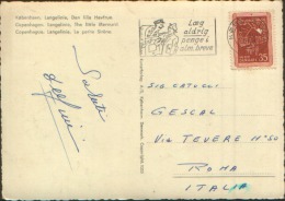 1964 DANMARK MANIMARCA COPENHAGEN X ROMA - Briefe U. Dokumente