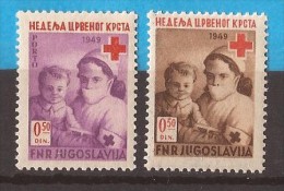 1949  X    JUGOSLAVIJA CROCE ROSSA MEDICINA NURSE INFERMIERE CHILDREN   MNH - Beneficiencia (Sellos De)