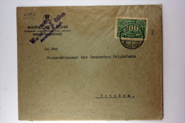 Deutsche Reich: Warnecke & Bohm Berlin Weissensee, To Potsdam Cover - Airmail & Zeppelin