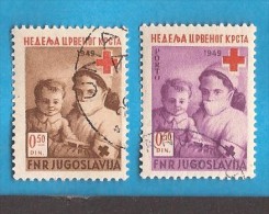 1949  X    JUGOSLAVIJA CROCE ROSSA MEDICINA NURSE INFERMIERE CHILDREN    USED - Oblitérés