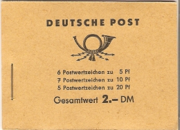 Germany (DDR) 1960  Michel MH 3b 2   (**) MNH - Cuadernillos