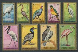 BURUNDI 1965 - Oiseaux (Tache Au Dos Sur Le 8 Et 75) Neuf Sans Charniere (Yvert A 8/16) - Ungebraucht