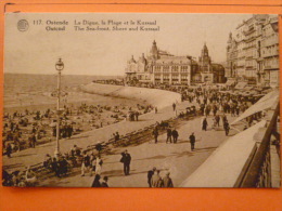 E1-belgique-ostende-ostend-la Digue -la Plage Et Le Kursaal--animee-- - Oosterzele