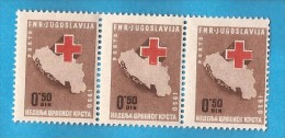 1950  X    JUGOSLAVIJA CROCE ROSSA MEDICINA NURSE INFERMIERE GEOGRAFIA   MNH - Neufs