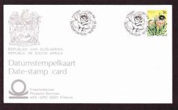 South Africa - 1978 - A G Visser Bloemfontein / Rose / Flowers - Date Stamp Card - Brieven En Documenten