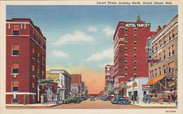 Nebraska Grand Island Locust Street Looking North Curteich - Grand Island