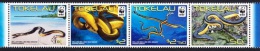 Tokelau - Sea Snakes, WWF, Set Of 4 Stamps, MNH - Snakes