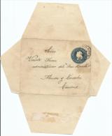 5 Centavos Embossed Lettercard Used Dated Buenos Aires 1900 Plaza Constitucion 1800-1900 Front & Back Shown - Entiers Postaux