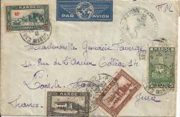 Maroc  Franchise Militaire  Par Bateau  Lettre  Du 15 /10/1941  Départ Casablanca   Arrivée   Lons Le Saunier - Lettres & Documents