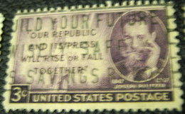 United States 1947 Joseph Pulitzer 3c - Used - Usados