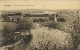 Melreux :  L'ourthe Et Le Pont Du Chemin De Fer  ( Train A Vapeur -  Stoomtrein )  ( Ecrit Avec Timbre ) - Autres & Non Classés