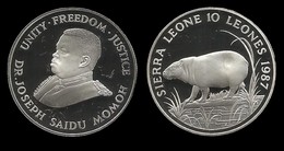 SIERRA - LEONE . 10 LEONES . 1987 . - Sierra Leone