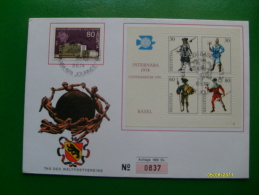 1974 INTERNABA 1974 Busta Numerata Con Foglietto + Timbro Servizio - Storia Postale