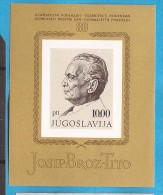 1972  X  BF-17  JUGOSLAVIJA TITO 80 YEARS BLOK  MNH - Nuevos