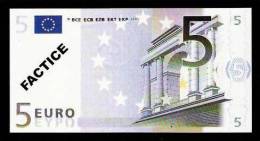 Test Note "POSTE FRANCE" 5 EURO, Typ A Ser.-no 00000000000, Factice, RRRR, UNC - Autres & Non Classés