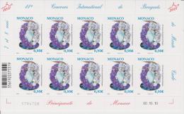 Monaco Mi 3030 International Flower Show * * Full Sheet - Feuille - 2011 - Unused Stamps