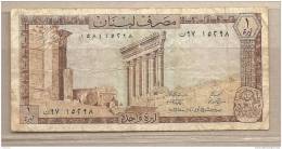 Libano - Banconota Circolata Da 1 Livres P-61c - 1980 #19 - Libanon