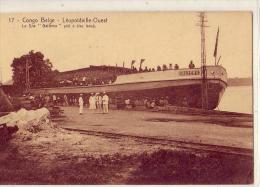 Congo Belge  Léopoldville  Navigation  Vapeur Le  S/w   Galiéma  Prêt A ^tre Lancé   ( Voir Scan) - Belgian Congo