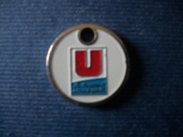 Jetonde CADDIE - Magasins U (Métal) - Trolley Token/Shopping Trolley Chip