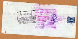 Timbre Fiscal Marca Da Bollo ? Sur Cheque Antwerpen New York Milano Credito Italinao Milano  - 2 Scans - Revenue Stamps