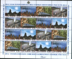 San Marino 2012 Anno Internazionale Energia Sostenibile 4v Complete Set In Minifoglio  ** MNH - Ongebruikt