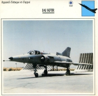 Fiche Aviation Appareil D'attaque Et D'appui IAI KFIR - Aviones