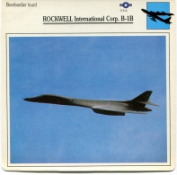 Fiche Aviation Bombardier Lourd ROCKWELL International Corp. B-1B - Avions