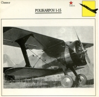 Fiche Aviation Chasseur POLIKARPOV I-15 - Airplanes