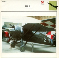 Fiche Aviation Chasseur PZL P.11 - Airplanes