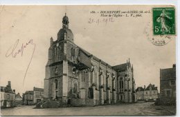 CPA 49 ROCHEFORT SUR LOIRE PLACE DE L EGLISE 1912 - Autres & Non Classés