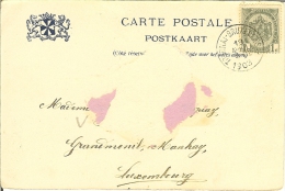 CP De ENGHIEN " Parc Du DUC D'AREMBERG , La Chapelle " Avec Cachet Ambulant TOURNAI - BRXELLES 2. - Bahnpoststempel