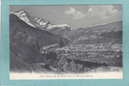 THUSIS  Und ALBULABAHN  Mit  Piz  Beverin ( 3002 M ) -  TRES BELLE CARTE  - - Bever