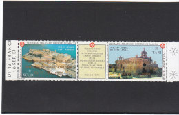 SMOM 1993 FORTE SANT´ANGELO CHIESA SANT´ANNA  MALTA - SOVRASTAMPATI IN ORO - INTEGRI - Sovrano Militare Ordine Di Malta