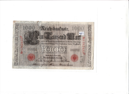 Billets - B857-  Allemagne   - Billet 1000 Mark 1910  ( Type, Nature, Valeur, état... Voir 2scans) - 1000 Mark