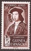 GUI317-L3840.Guinee .GUINEA  ESPAÑOLA .Fernando El Catolico.Aereo.1952.(Ed 317**)sin Charnela. MAGNIFICO. - Guinea Española