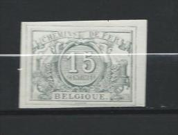 15 Centimes Chemin De Fer N° 8 Non Dentelée - Mint