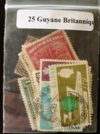 GUYANE BRITANIQUE, Lot De 25 Timbres Tous Differents Neufs Et Oblitérés. Satisfaction Assurée - Britisch-Guayana (...-1966)