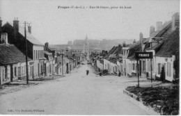 62  FRUGES    PAS DE CALAIS  - RUE  SAINT  OMER   - CPA   N/B  9x14  BE - Fruges