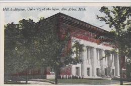 Michigan Ann Arbor Hill Auditorium University Of Michigan - Ann Arbor