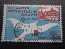 Briefmarken Weltausstellung Praga  1962 Tché>érinnophilie Erinnern,Action De Collectionner Vignette OB Non Postales - Autres & Non Classés