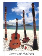 (841) Australia - Aboriginal Australia - Totem And Guitar On Beach - Aborigines