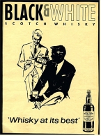 Reklame Werbeanzeige Von 1965 -  Scotch Whisky Black & White -  Whisky At Its Best - Alcolici