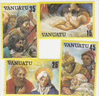 Vanuatu-1982 Christmas 342-345 MNH - Vanuatu (1980-...)