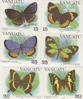 Vanuatu-1983 Butterfly 346-348 MNH - Vanuatu (1980-...)
