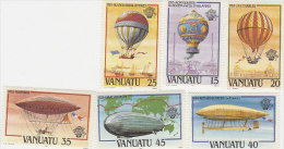 Vanuatu-1983 Manned Flight Bicentenary 354-359 MNH - Vanuatu (1980-...)