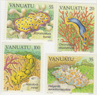 Vanuatu-1985 Sea Slugs 406-409 MNH - Vanuatu (1980-...)
