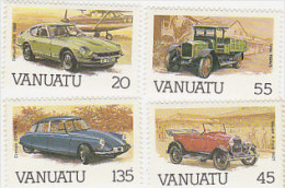 Vanuatu-1987 Automotives 434-437 MNH - Vanuatu (1980-...)