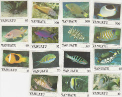 Vanuatu-1987 Fish 442-456 MNH - Vanuatu (1980-...)